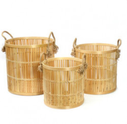 The Bamboo Baskets - Natural - Set 3
